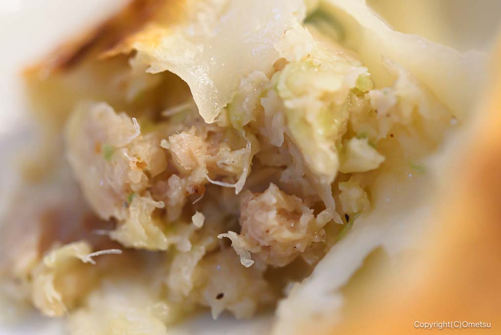 青梅市・御岳の、東峯園の、餃子の餡