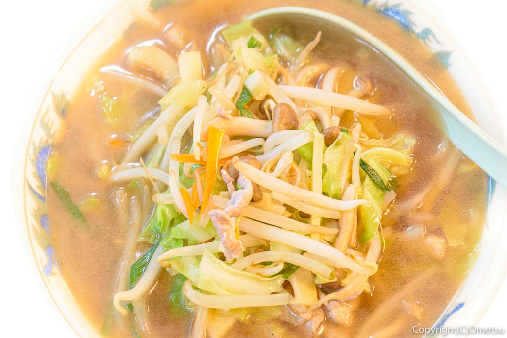 青梅市・御岳の東峯園の、みたけラーメン