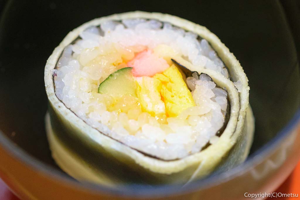 青梅の蕎麦店、静蕎庵の、クレープ恵方巻