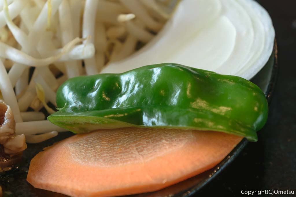 青梅のジンギスカン七福の、野菜