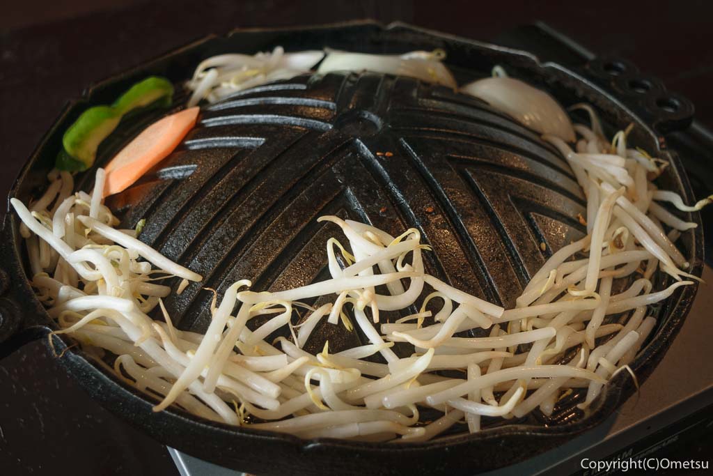 青梅のジンギスカン七福の、上ラム・マトンセットの野菜