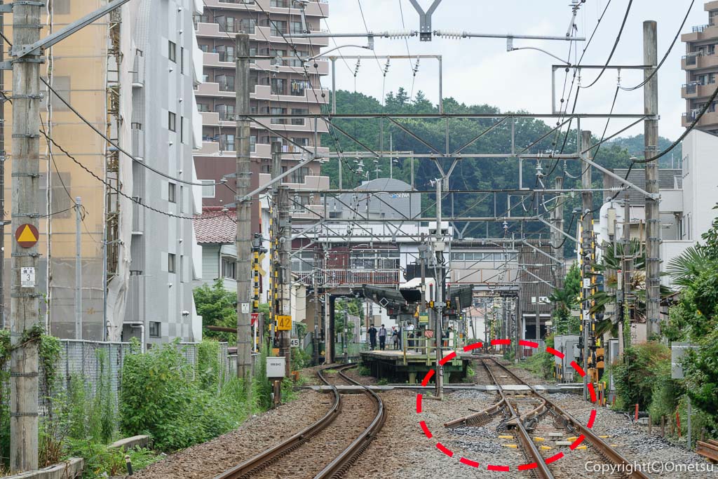 東青梅駅、12両化ポイント工事