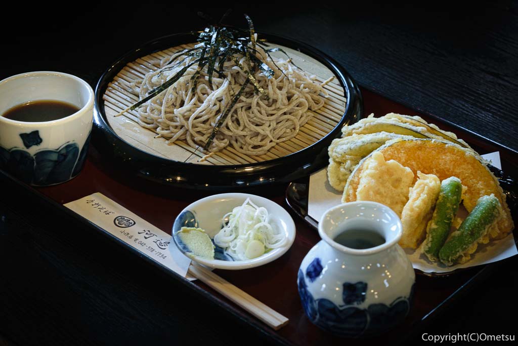 羽村市・羽西の蕎麦店、河邊のざる蕎麦と天ぷら