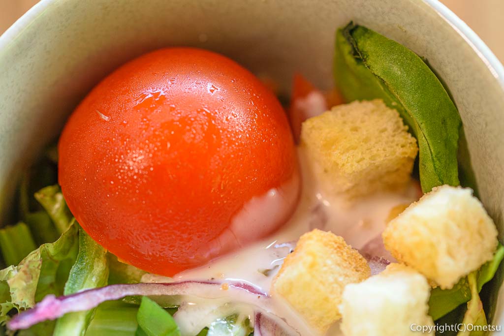 青梅市・沢井マウンテンカフェの、焼き野菜カレーのサラダ