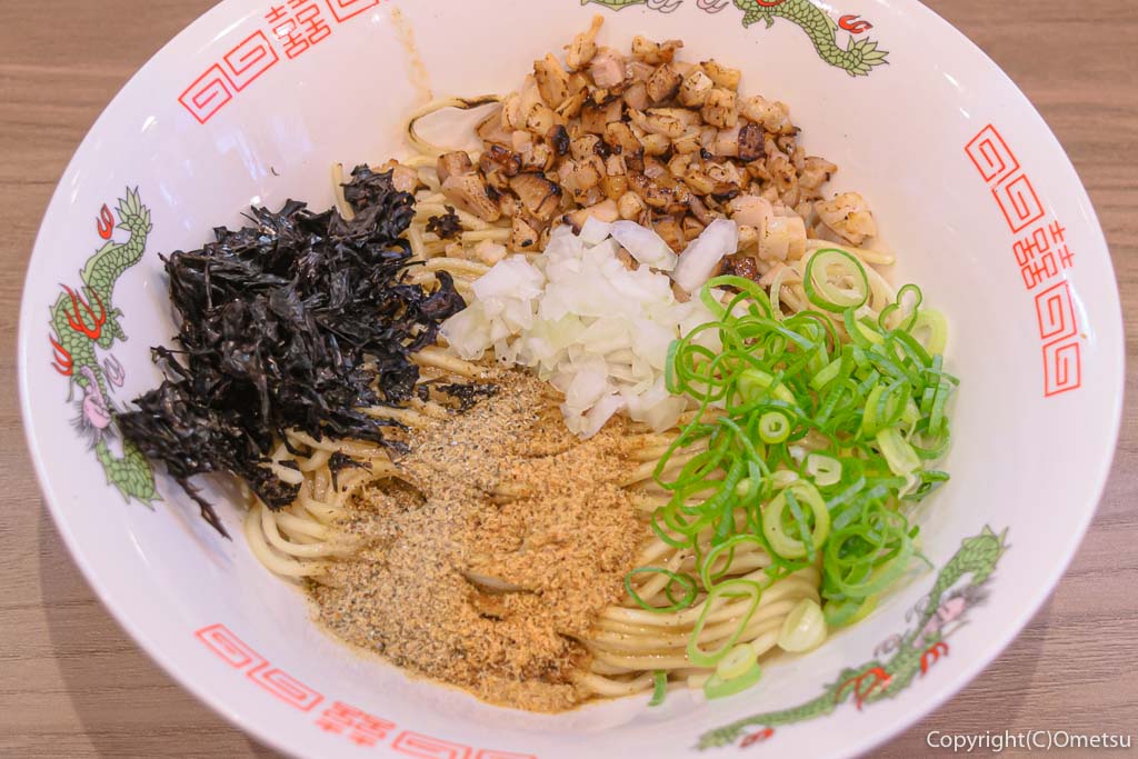羽村市のラーメン店、煮干乃宴の、和え玉
