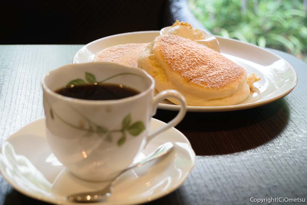高倉町珈琲の、モーニングリコッタパンケーキ