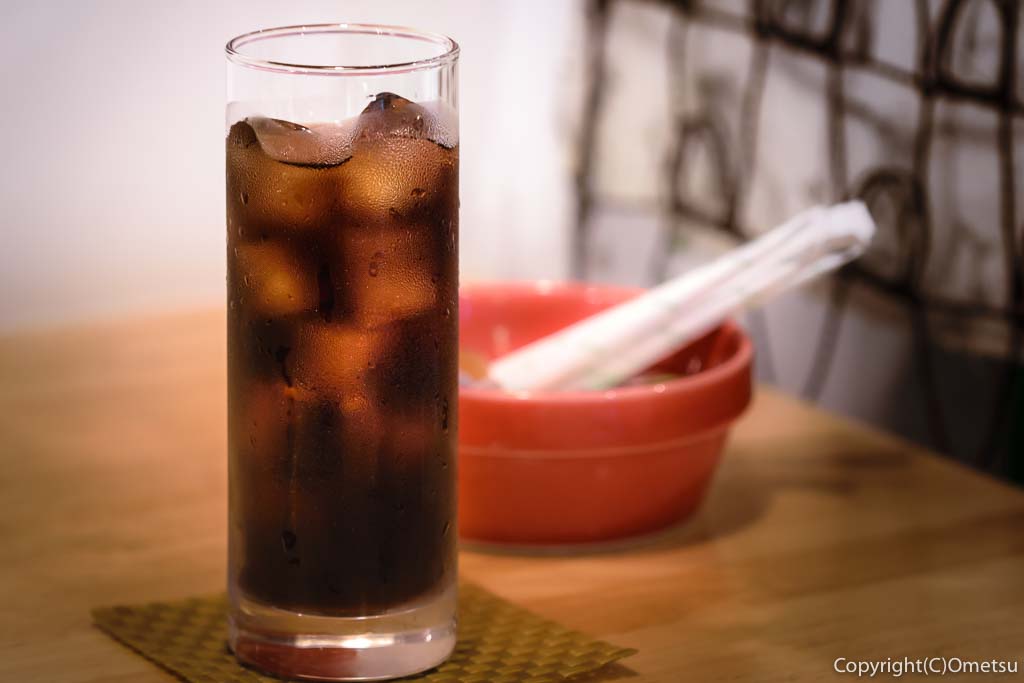 青梅市・河辺のカフェプラスの、水出しアイスコーヒー