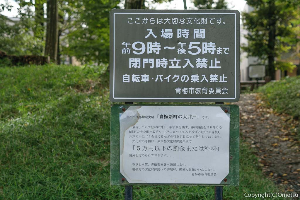 青梅市・大井戸公園