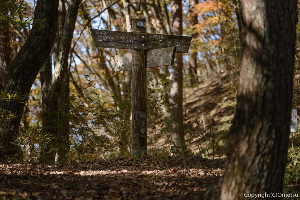 西原峠の道標