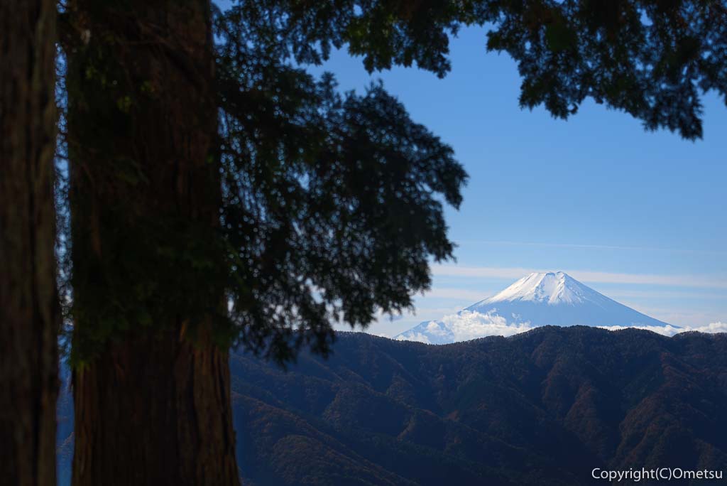 数馬峠からの富士山