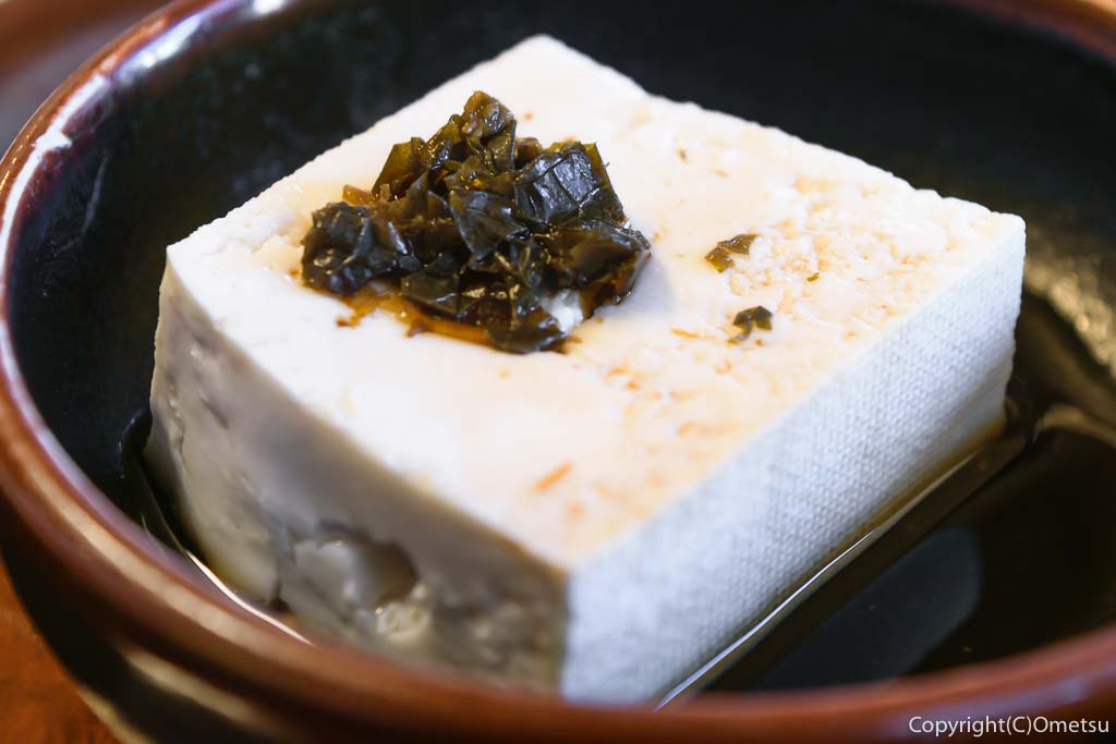 青梅市・河辺の幸泉のとんかつ定食の豆腐
