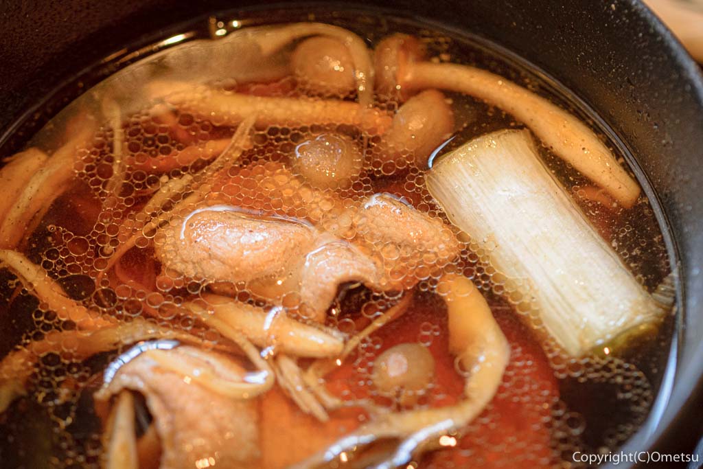青梅・裏宿の蕎麦店、榎戸の肉汁