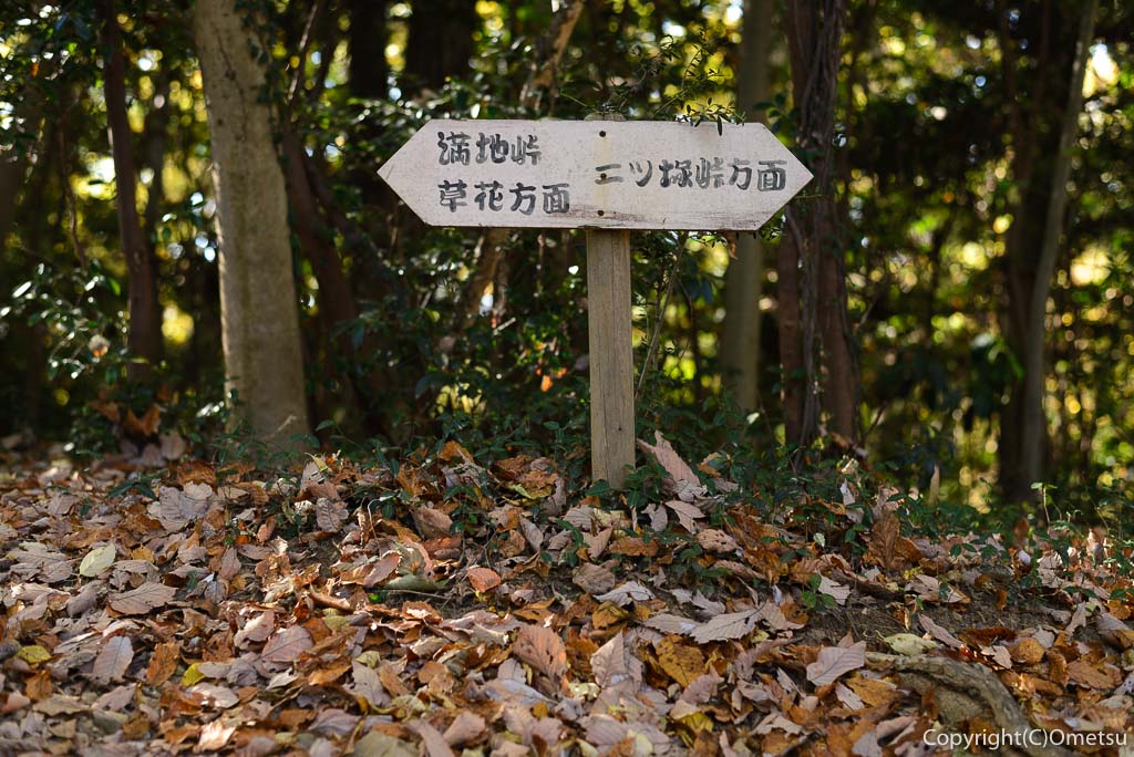 青梅・長渕丘陵の標識