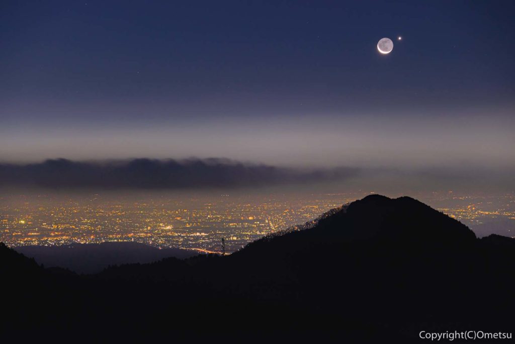 青梅市・御岳山・長尾台展望台からのと夜景