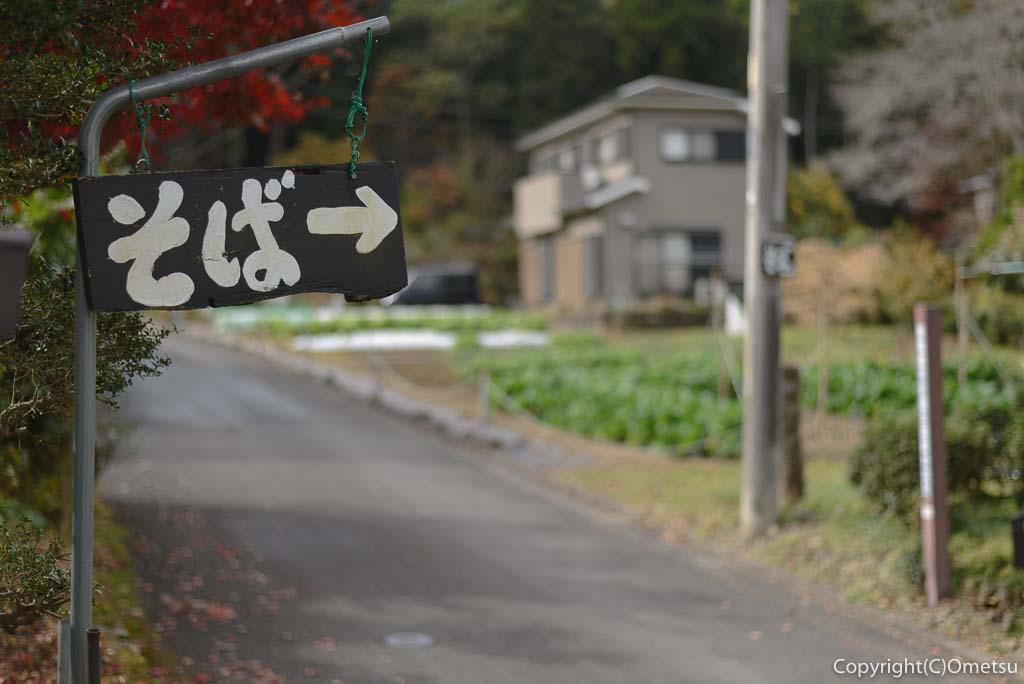 青梅市・梅郷の「梅の内」付近の道