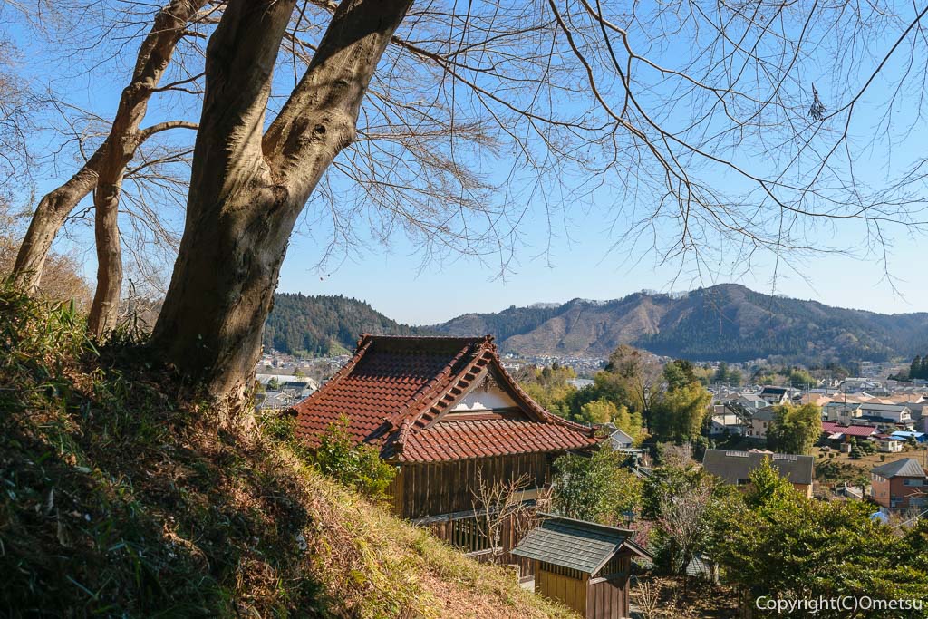 青梅市・梅郷の天澤院・菅原神社の裏山からの展望