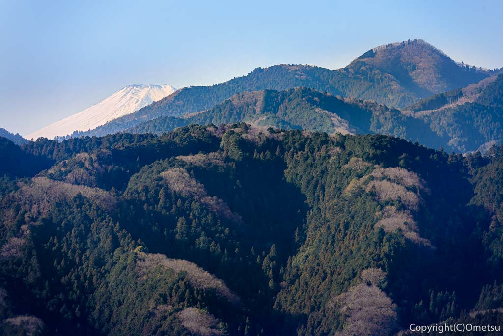 青梅市・永山丘陵・矢倉台から、富士山