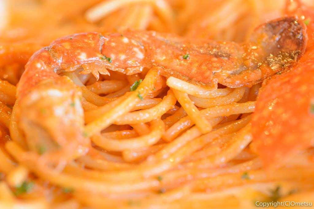 青梅市・梅郷のイタリアンレストラン・ヒバチヤの渡りガニのスパゲティ