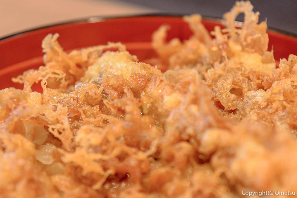 青梅市・河辺の「天ぷら・うなぎ 山中」のランチ・穴子天丼