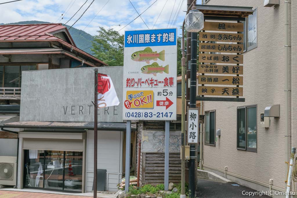 JR青梅線・奥多摩駅すぐの、柳小路・入り口