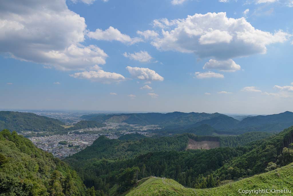 青梅市・即清寺の山内新四国八十八ヵ所・霊場の展望台の光景