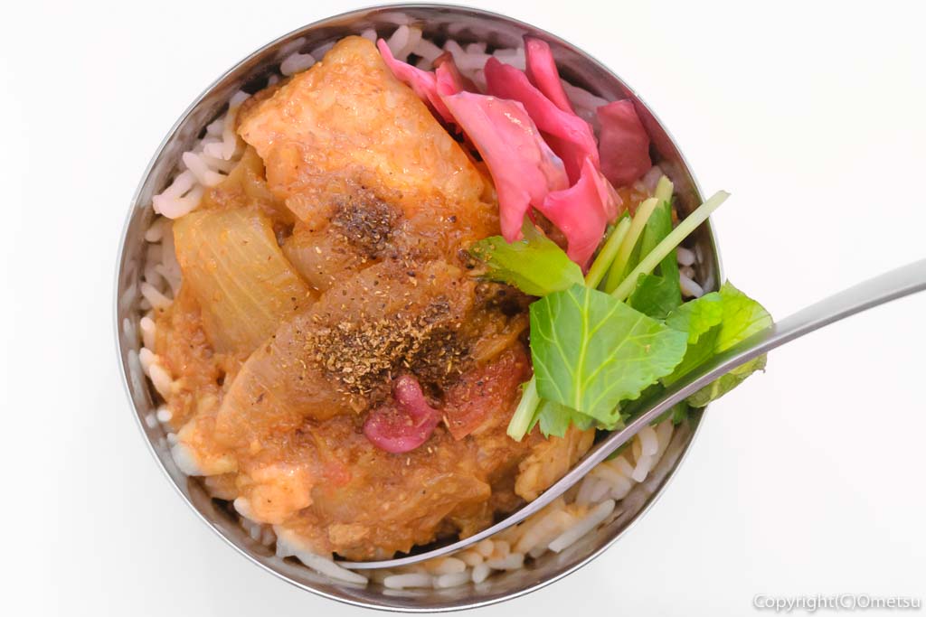 羽村市の、まぜそば・カレー専門店、「チリン☆ドロン」の、カレー