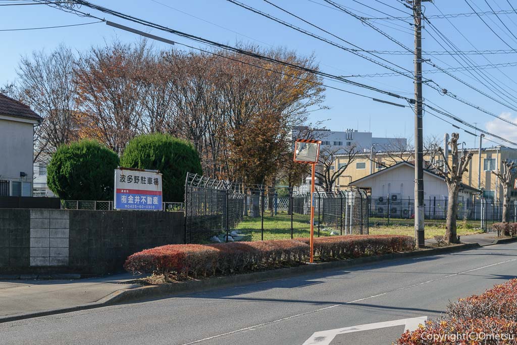羽村山口軽便鉄道・廃線跡、野山北自転車歩道・近く