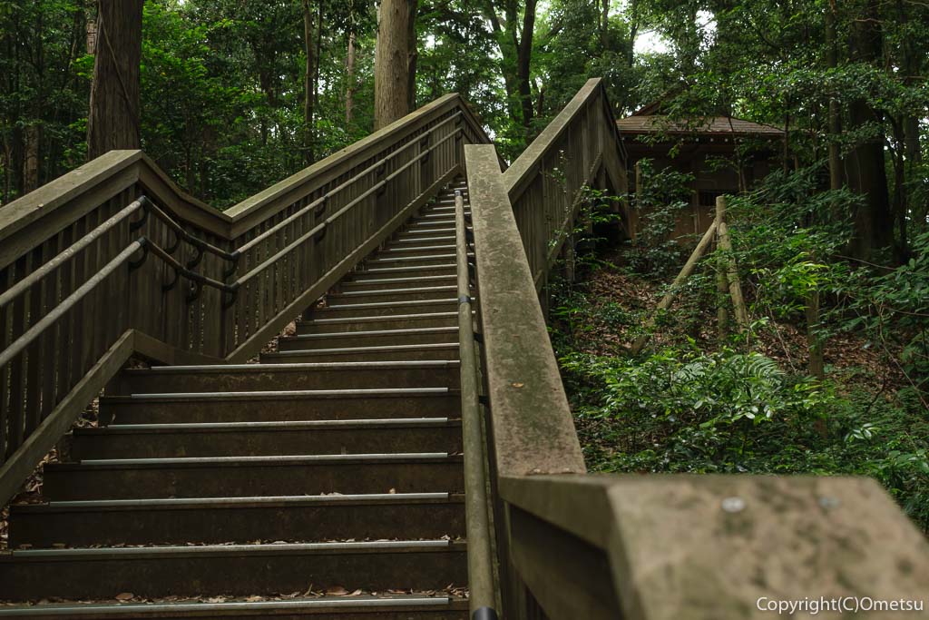 瑞穂町 都立野山北・六道山公園の、浅間神社・富士山階段