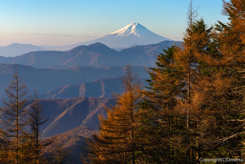奥多摩・雲取山からの富士山