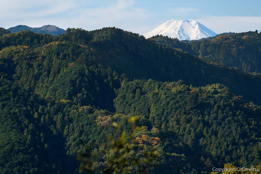 青梅市・永山丘陵から、富士山