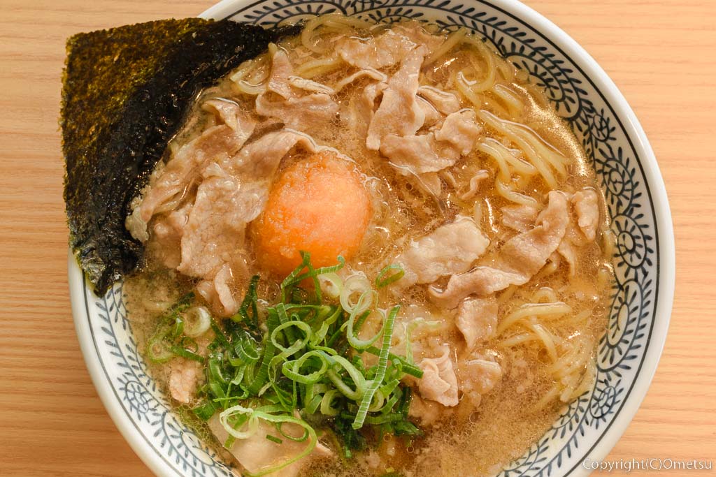 東京都・瑞穂町・新青梅街道沿いの、丸源ラーメン瑞穂店の、肉そば