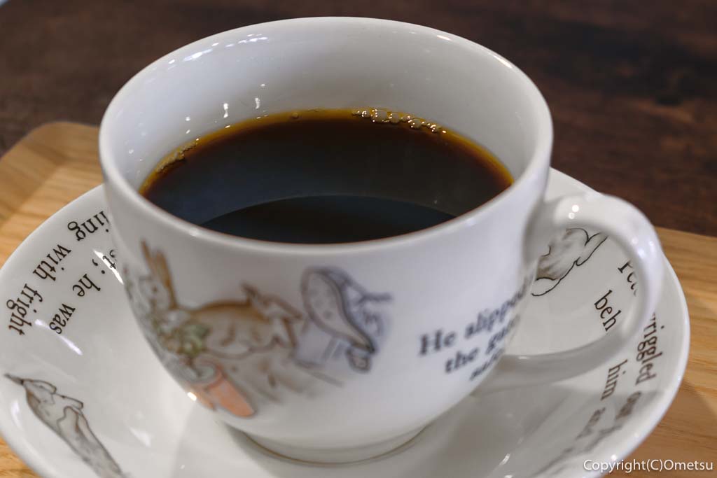 青梅市のカフェ「アトリエよぎ」の、コーヒー