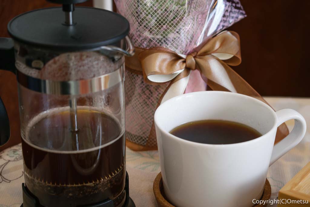羽村市・小作台の雑貨店&カフェ、Anne＆non nonの、フレンチプレス・コーヒー