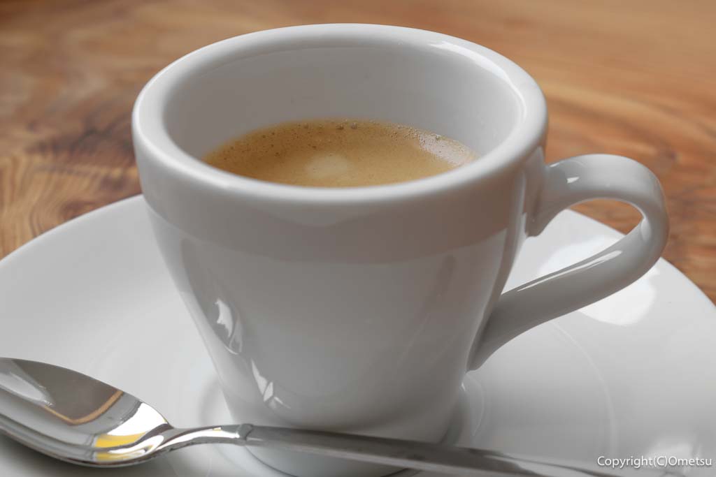 あきる野市・OSTERIA ALBERI（オステリア アルベリ）の、エスプレッソ・コーヒー