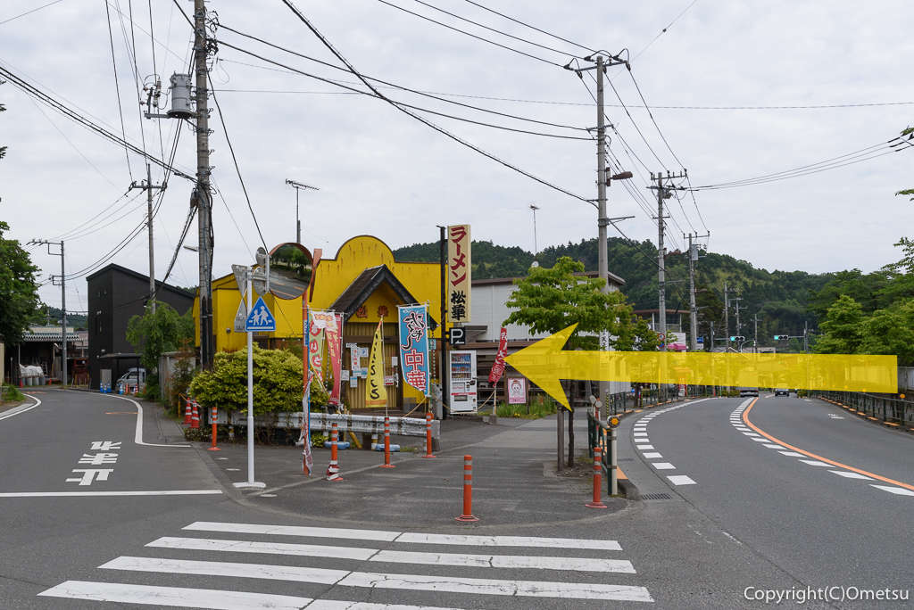 JR五日市線・岩井支線跡・秋川街道踏切付近
