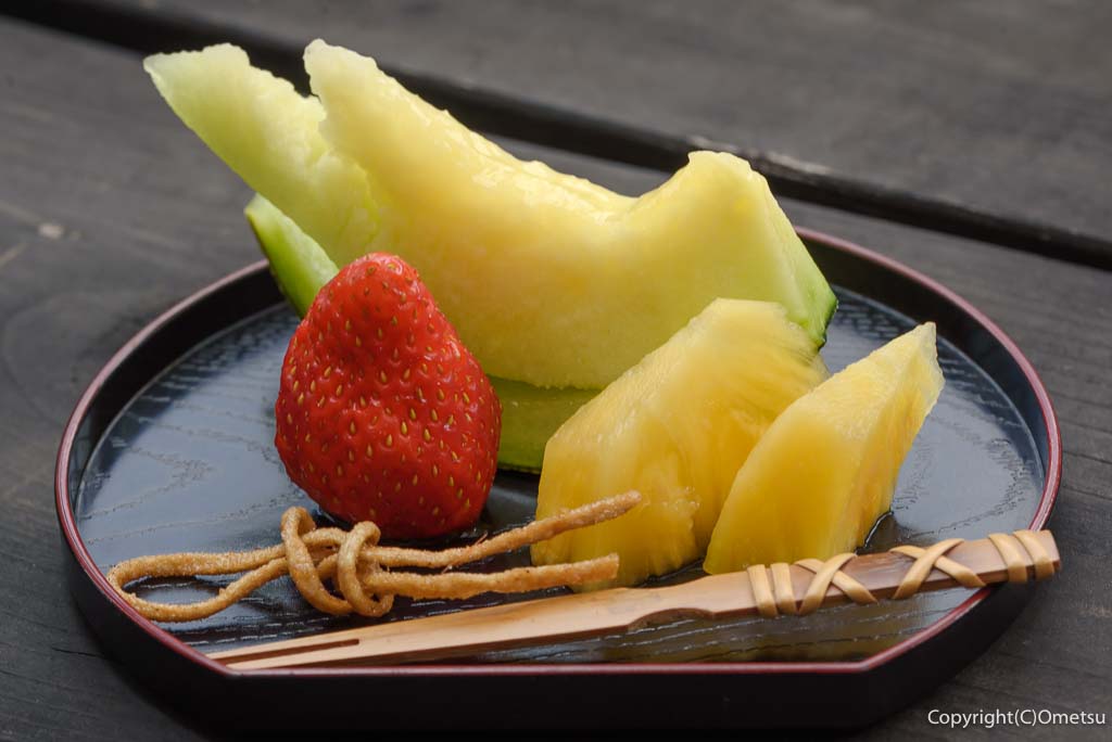 東京都・日の出町の、宝来屋の、フルーツ盛り合わせ