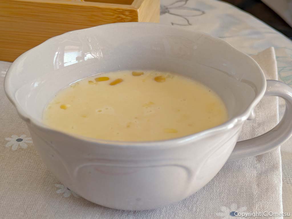 羽村市・小作台の雑貨店&カフェ、Anne＆non nonの、ランチセットのスープ