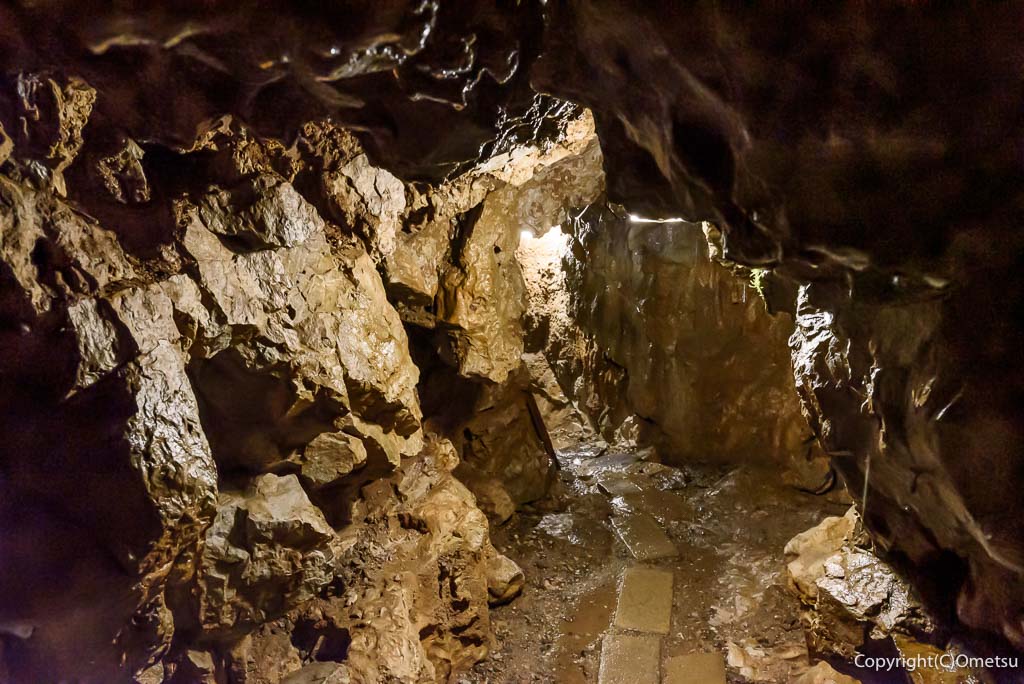 東京都あきる野市・大岳鍾乳洞の、水たまり