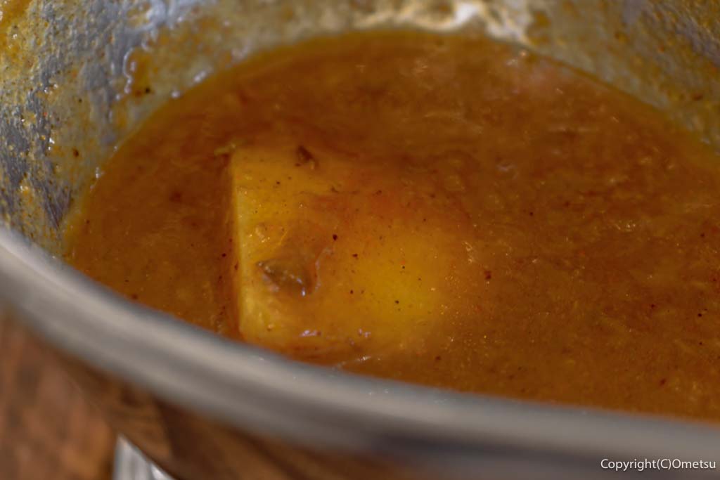 東福生・欧風カレー店・アリババの、カレールーのジャガイモ