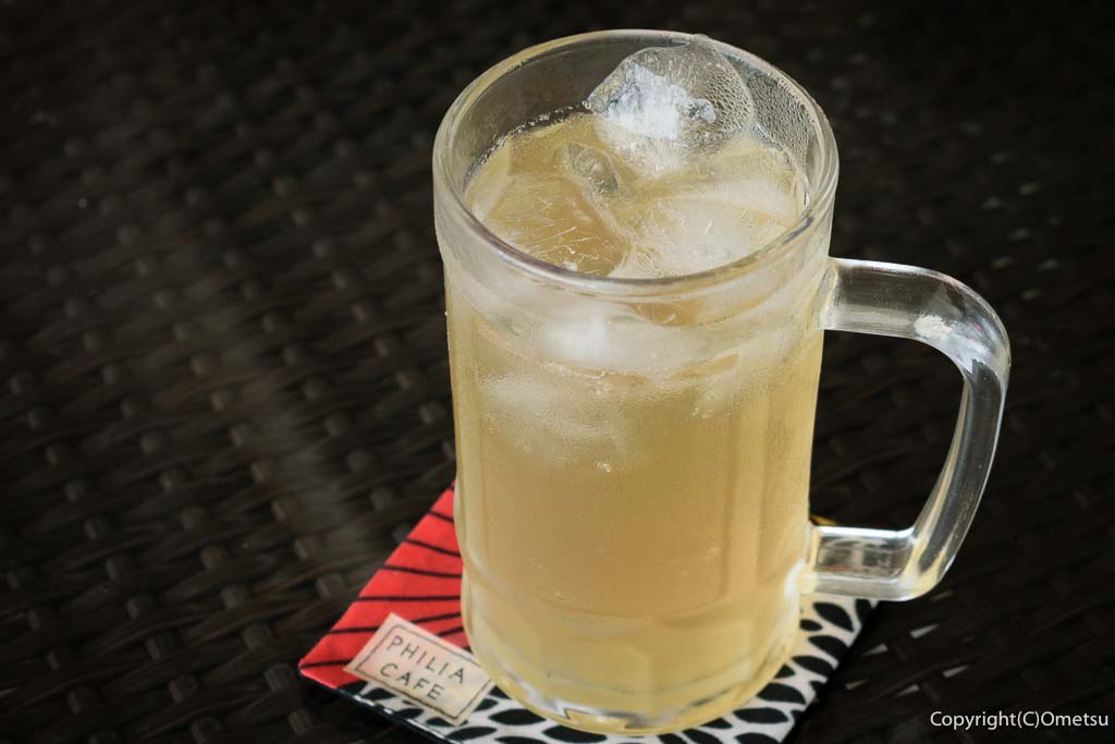 羽村の、Philia Cafe(フィリア カフェ)の、ジンジャエール