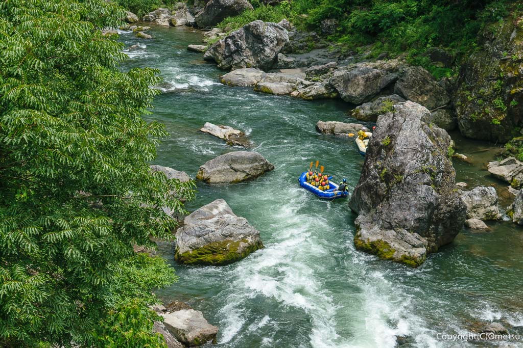 青梅市・御岳渓谷の川下り