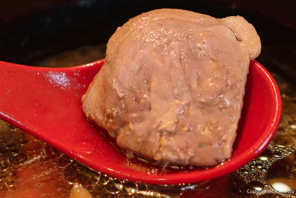 東青梅のうどん店「根岸屋」の、「鴨南せいろ」の鴨肉