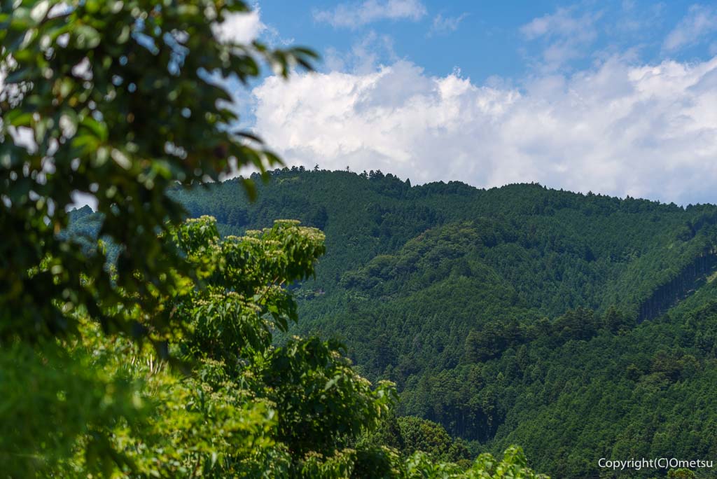 あきる野市・戸倉のカフェ・POUNDからの山並み