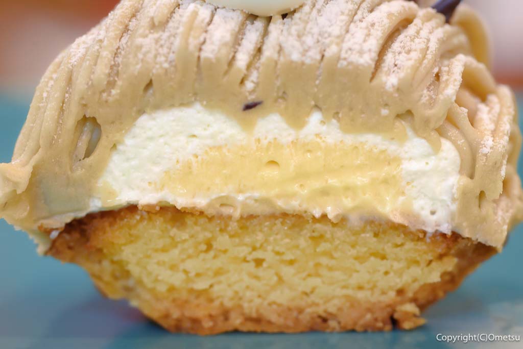 青梅市・菓子工房パルティールの、モンブランの、タルト・クリーム・カスタードクリーム