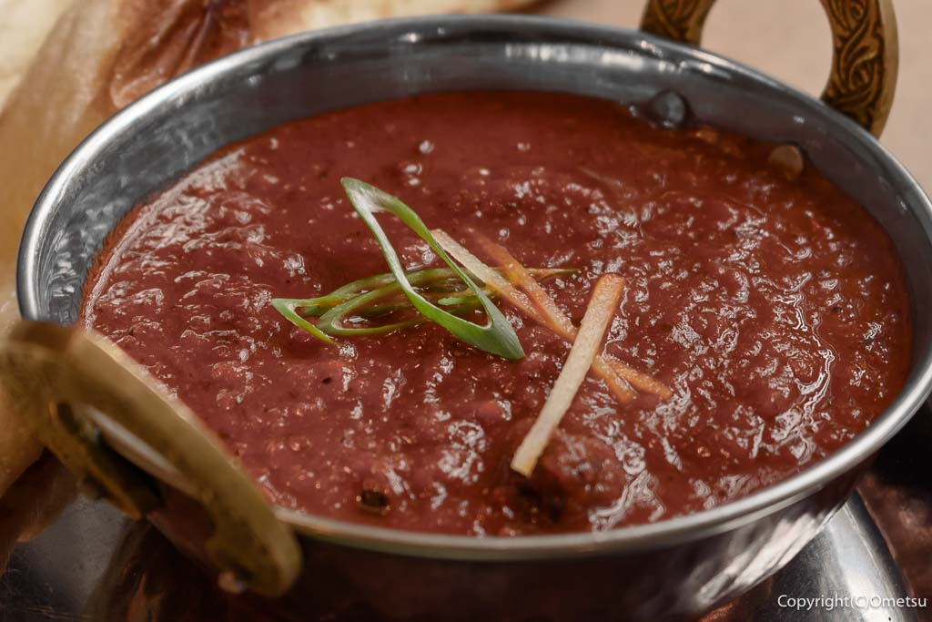 青梅市・青梅食堂の、マトンカレー