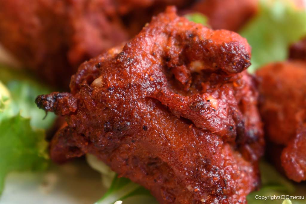 青梅市・青梅食堂の、チキンティッカの皮