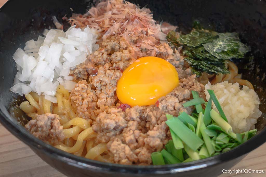 青梅市「ハイデン.コッコFACTORYサマンサ.タマサ 師岡町店」の、台湾まぜそば