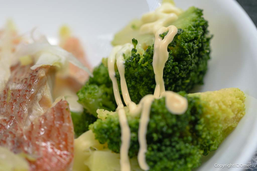 「ゆいま～る食堂 ひだまり」の、日替わり定食の、ブロッコリー