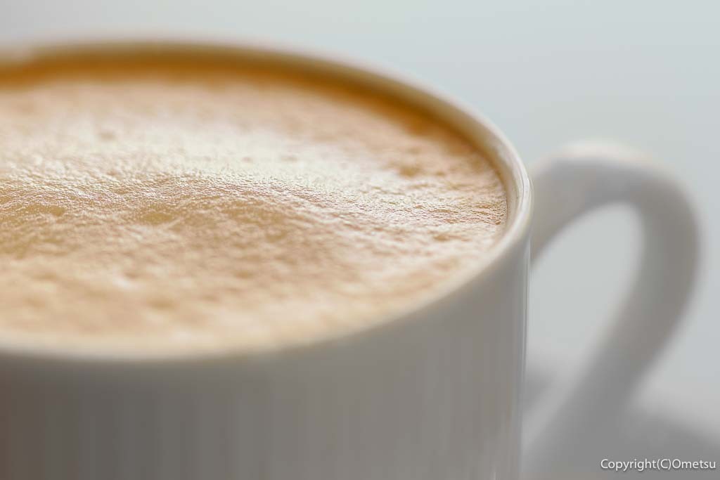 羽村市「スマイルカフェ」の、カフェオレ