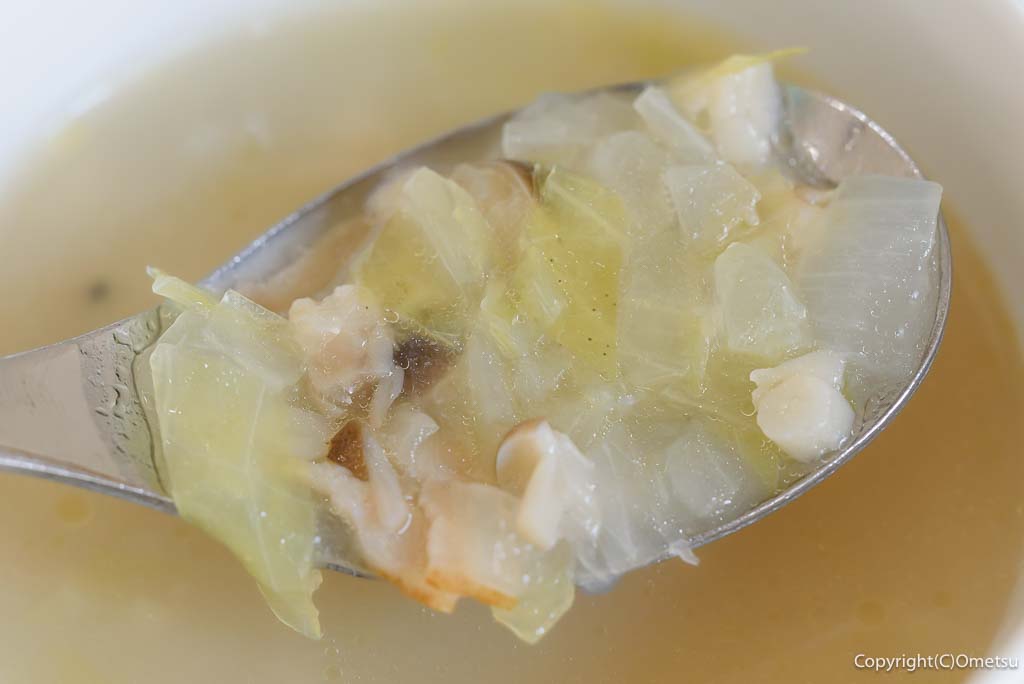 羽村市「雑貨や mummo」カフェスペースの、スープの具